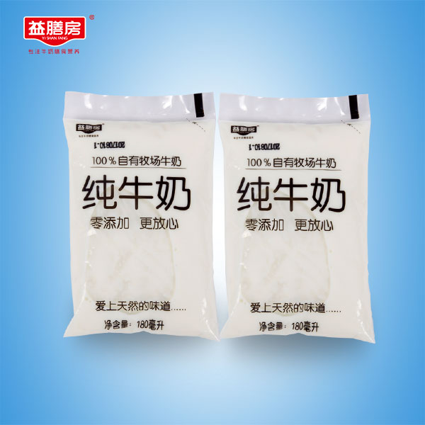 益膳房透明袋纯牛奶